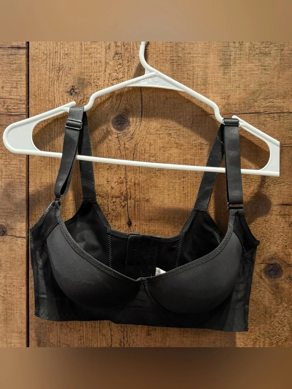 EXTRA BACK SUPPORT Everyday Support Black Comfort Bra 38C